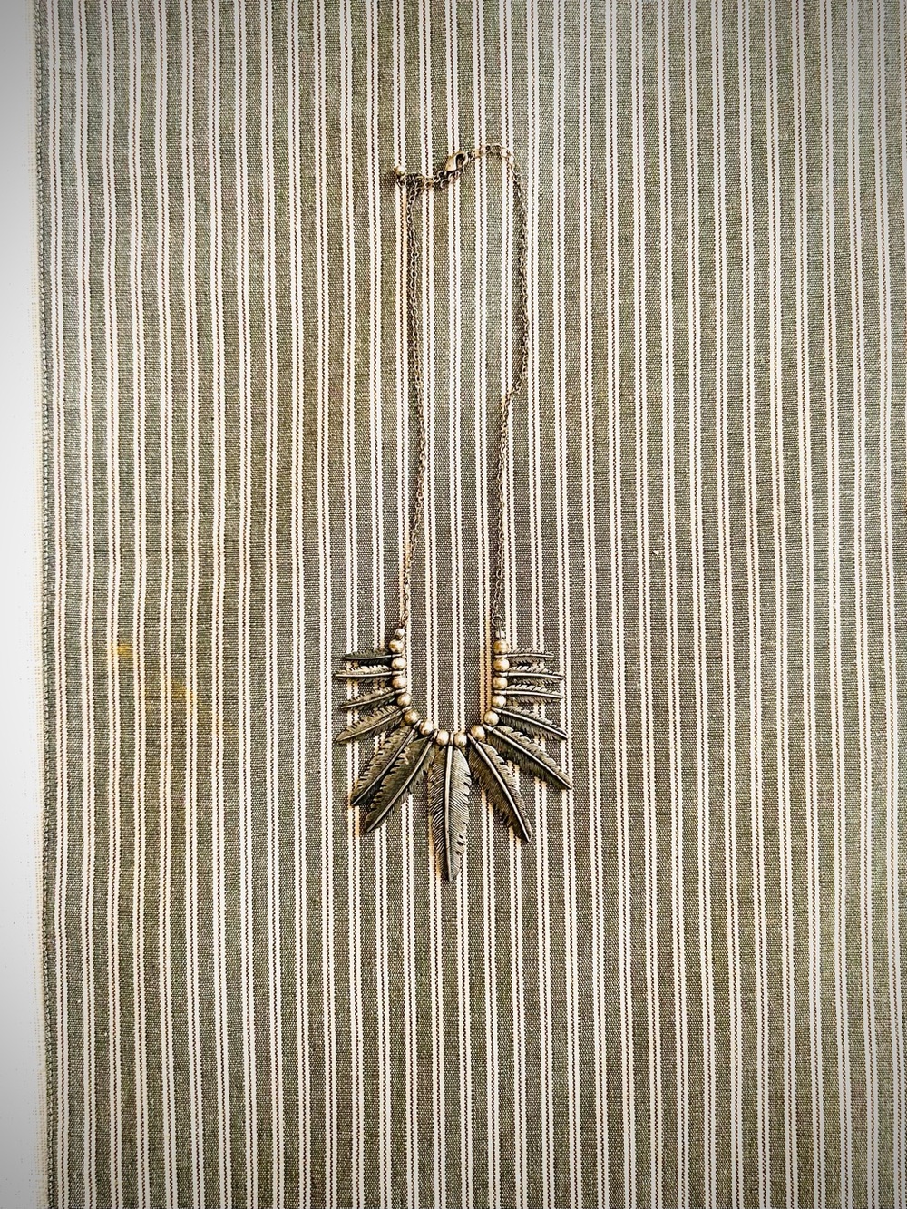 Gold-Tone Feather Spike Necklace - Women's Fashion Jewelry